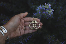 Load image into Gallery viewer, Sun Hoop Dangles