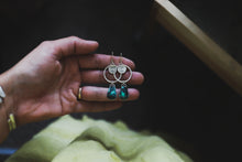 Load image into Gallery viewer, High Noon Turquoise Hoops