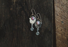 Load image into Gallery viewer, Pink Opal Spring Chick Dangles
