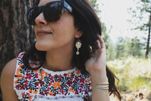 Load image into Gallery viewer, Pink Opal Spring Chick Dangles