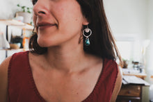 Load image into Gallery viewer, High Noon Turquoise Hoops