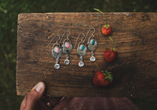 Load image into Gallery viewer, Pink Opal Spring Chick Dangles