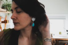 Load image into Gallery viewer, Turquoise Shield Posts