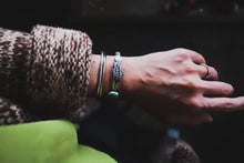 Load image into Gallery viewer, Wildflower Trout Cuffs with stones