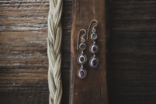 Load image into Gallery viewer, Garnet Ray Dangles