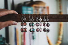 Load image into Gallery viewer, Pink Opal Ray Dangles