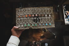 Load image into Gallery viewer, Carnelian Big Sky Hoops