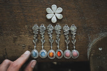 Load image into Gallery viewer, Moonstone Indian Paintbrush Earrings