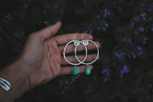 Load image into Gallery viewer, Chrysoprase Big Sky Hoops