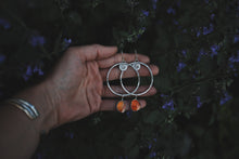 Load image into Gallery viewer, Carnelian Big Sky Hoops