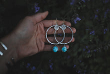 Load image into Gallery viewer, Turquoise Big Sky Hoops
