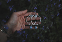 Load image into Gallery viewer, Lace Agate Big Sky Hoops