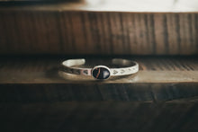 Load image into Gallery viewer, Montana Agate Stamped Cuff