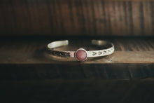 Load image into Gallery viewer, Pink Opal Stamped Cuff