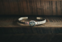 Load image into Gallery viewer, Moonstone Stamped Cuff