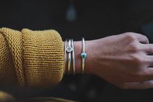 Load image into Gallery viewer, Turquoise: Simple Stone Cuff