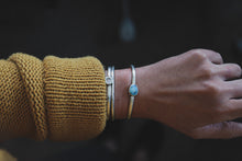 Load image into Gallery viewer, Turquoise: Simple Stone Cuff