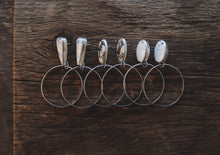 Load image into Gallery viewer, Montana Hoop Studs - White Buffalo
