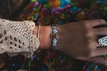 Load image into Gallery viewer, Double Trout Cuff: Montana Agate
