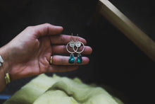 Load image into Gallery viewer, High Noon Turquoise Hoops
