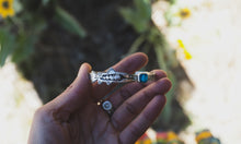 Load image into Gallery viewer, Wildflower Trout Cuff: Turquoise
