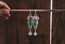 Load image into Gallery viewer, Stepping Stone Sun Earrings
