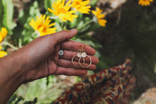 Load image into Gallery viewer, Gold Sun Hoops
