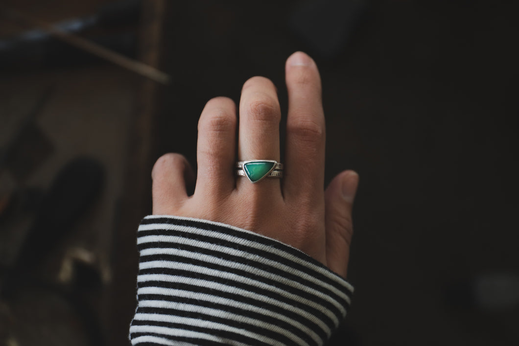 8: Chrysoprase Ring