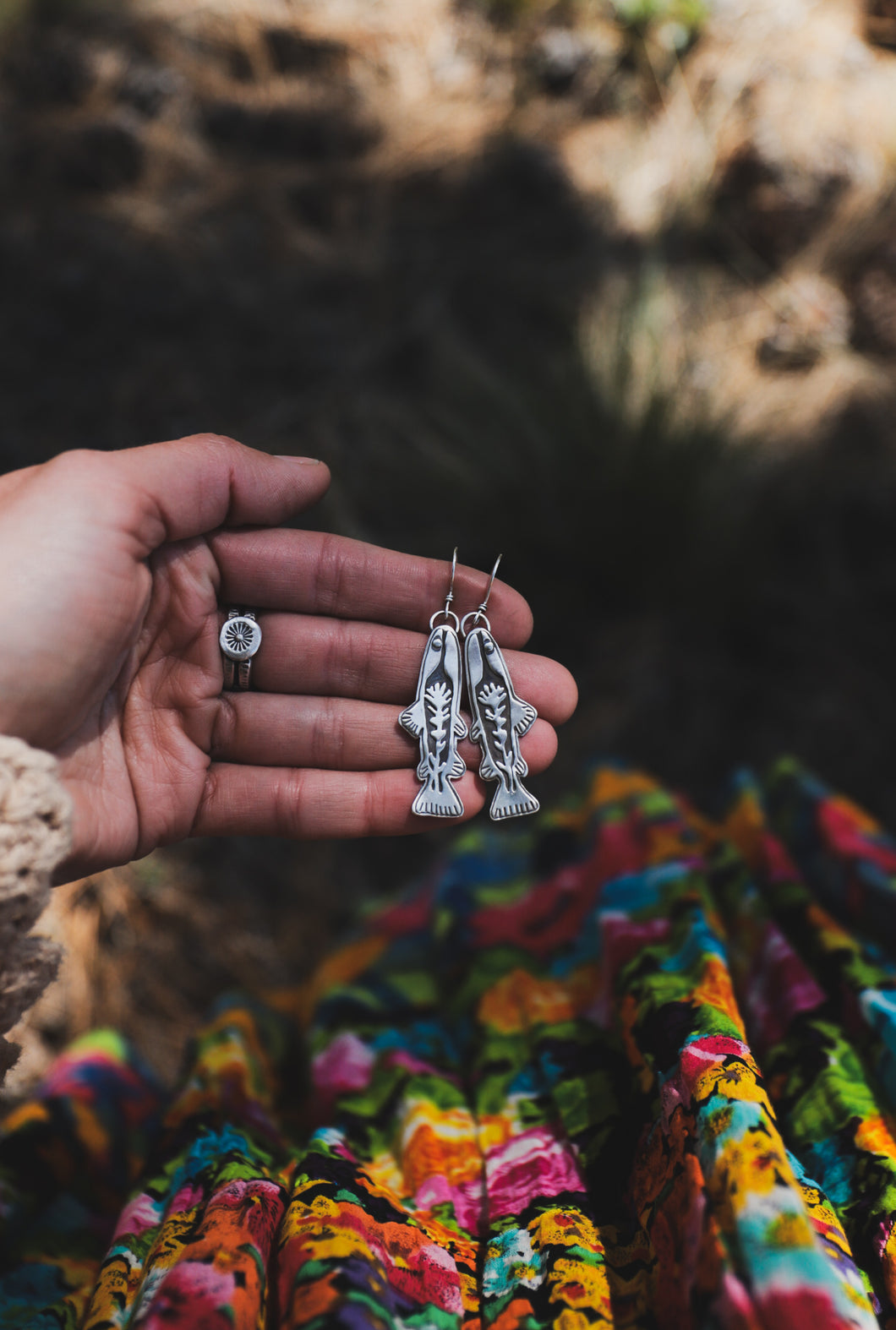 MTO: Wildflower Trout Earrings