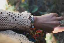 Load image into Gallery viewer, Wildflower Trout Cuff: Moonstone

