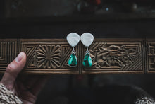 Load image into Gallery viewer, Malachite Shield Posts
