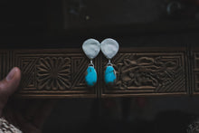 Load image into Gallery viewer, Turquoise Shield Posts
