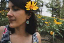 Load image into Gallery viewer, Turquoise Bloom Earrings
