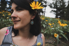 Load image into Gallery viewer, Turquoise Bloom Earrings
