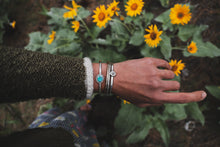 Load image into Gallery viewer, Turquoise Ray Cuff
