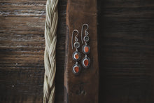 Load image into Gallery viewer, Carnelian Ray Dangles
