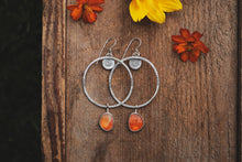 Load image into Gallery viewer, Carnelian Big Sky Hoops
