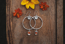 Load image into Gallery viewer, Montana Agate Big Sky Hoops
