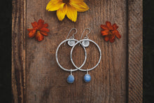 Load image into Gallery viewer, Lace Agate Big Sky Hoops
