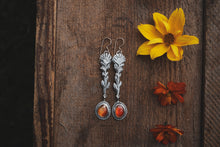 Load image into Gallery viewer, Carnelian Indian Paintbrush Earrings

