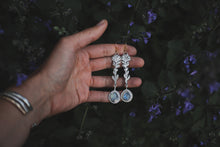 Load image into Gallery viewer, Moonstone Indian Paintbrush Earrings
