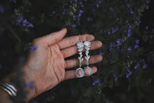 Load image into Gallery viewer, Pink Opal Indian Paintbrush Earrings
