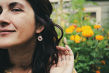 Load image into Gallery viewer, Lapis Tiny Bloom Dangles
