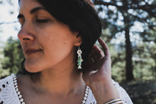 Load image into Gallery viewer, Turquoise Rising Trout Earrings
