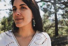 Load image into Gallery viewer, Turquoise Rising Trout Earrings
