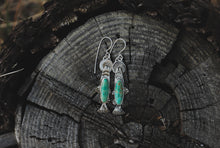 Load image into Gallery viewer, Turquoise Rising Trout Earrings
