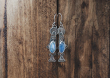 Load image into Gallery viewer, Moonstone Rising Trout Earrings
