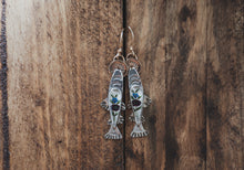 Load image into Gallery viewer, Flower Trout Earrings
