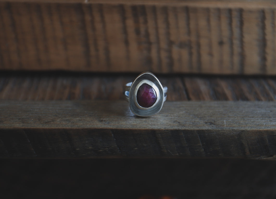 8: Ruby Hollow Ring