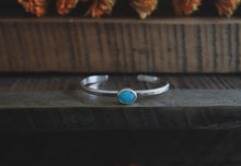 Load image into Gallery viewer, Turquoise: Simple Stone Cuff
